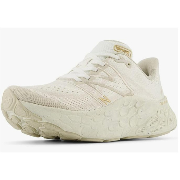 New Balance Women's MORE V4 Running Shoe, Angora/Sea Salt/Moonbeam, 11 - Picture 1 of 10